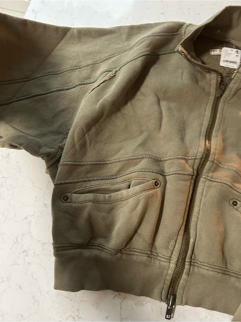 NWT Free People We The Free Thunder Cardi in Summer Pine - Picture 10 of 16